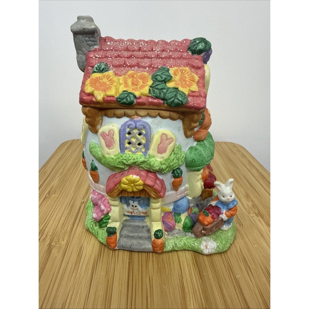 2002‎ Hoppy Hollow Easter Village House Green Grocer's Jellybean Shoppe 5"